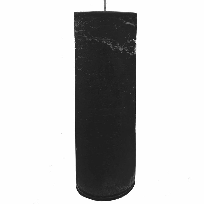 Charcoal Pillar Candle – Black Mood or Unscented