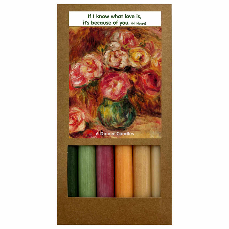 Art Illuminated – Vase with Roses Candle Set