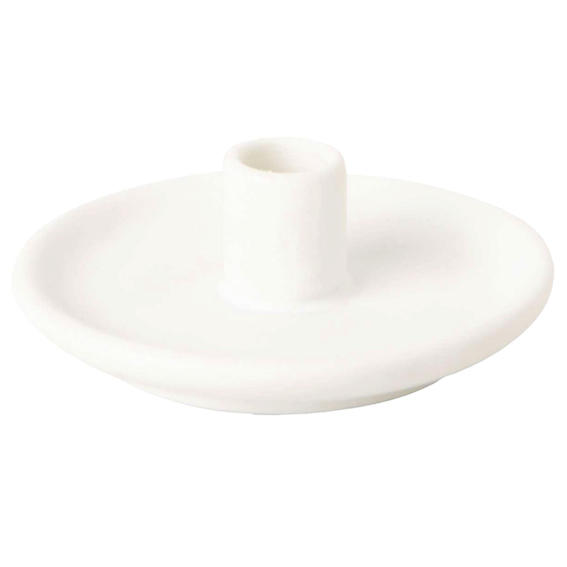 White Porcelain Candle Holder – Fits Ø13mm Taper Candles