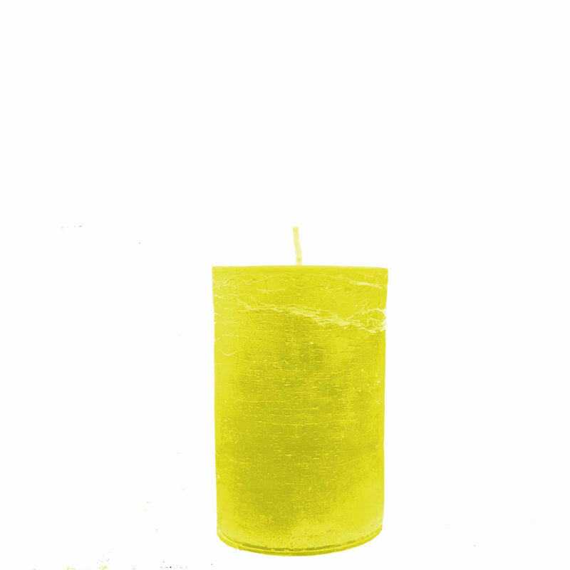 Lime-Green Pillar Candle – Repelled! or Unscented
