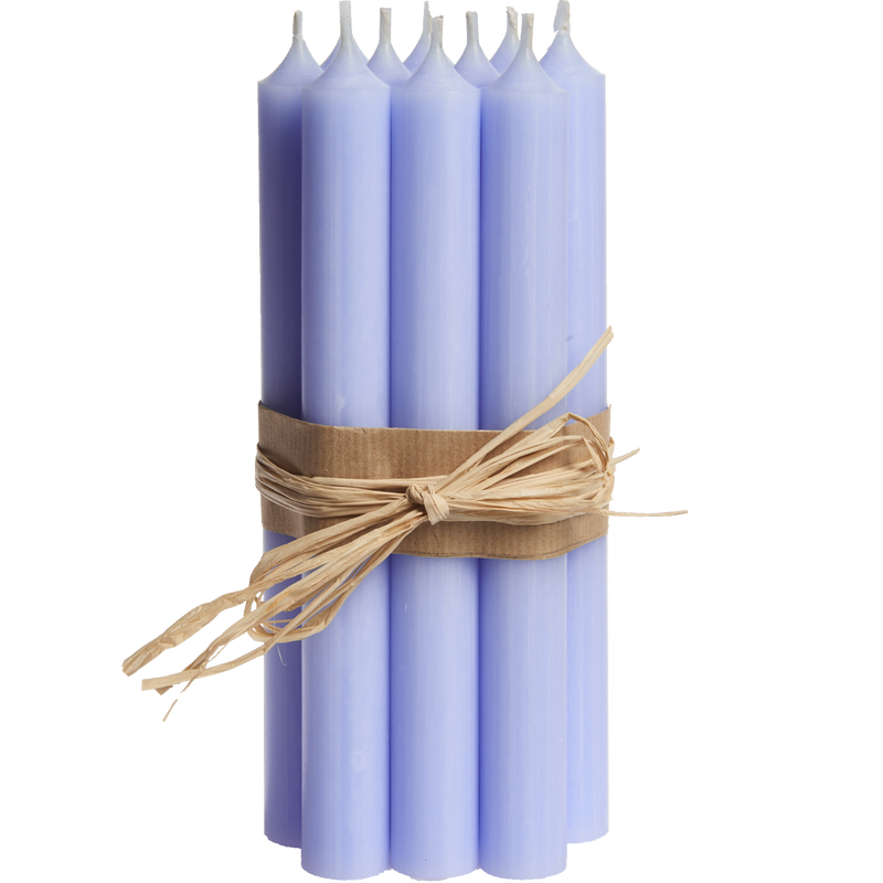 P15-Pastel Blue, Tall Dinner Candles