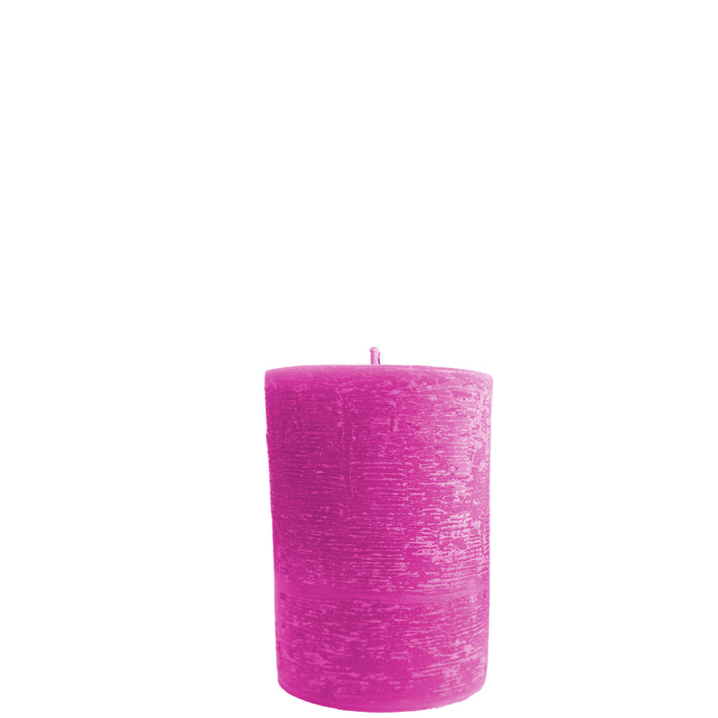 Pink Pillar Candle – Hot Blossom or Unscented