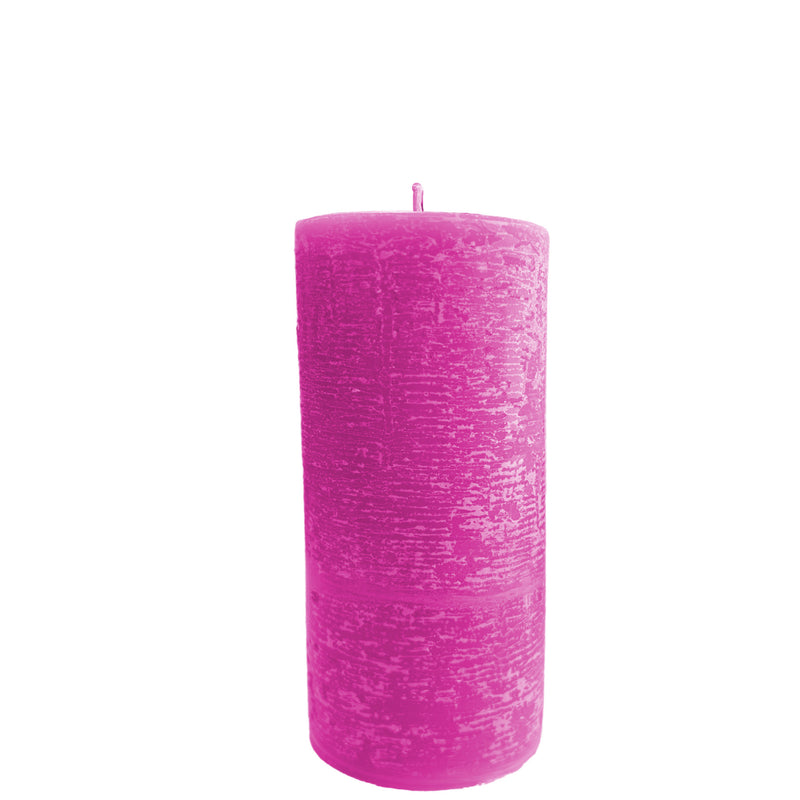 Pink Pillar Candle – Hot Blossom or Unscented