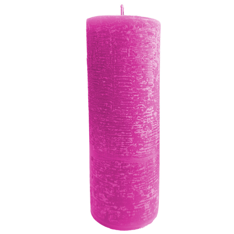 Pink Pillar Candle – Hot Blossom or Unscented