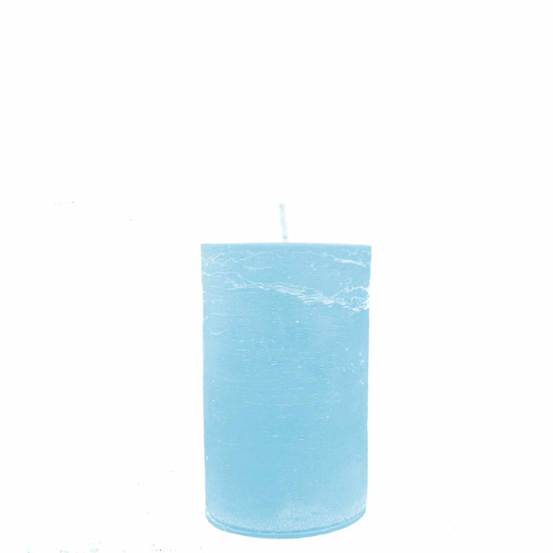 Powder Blue Pillar Candle – Breathe or Unscented