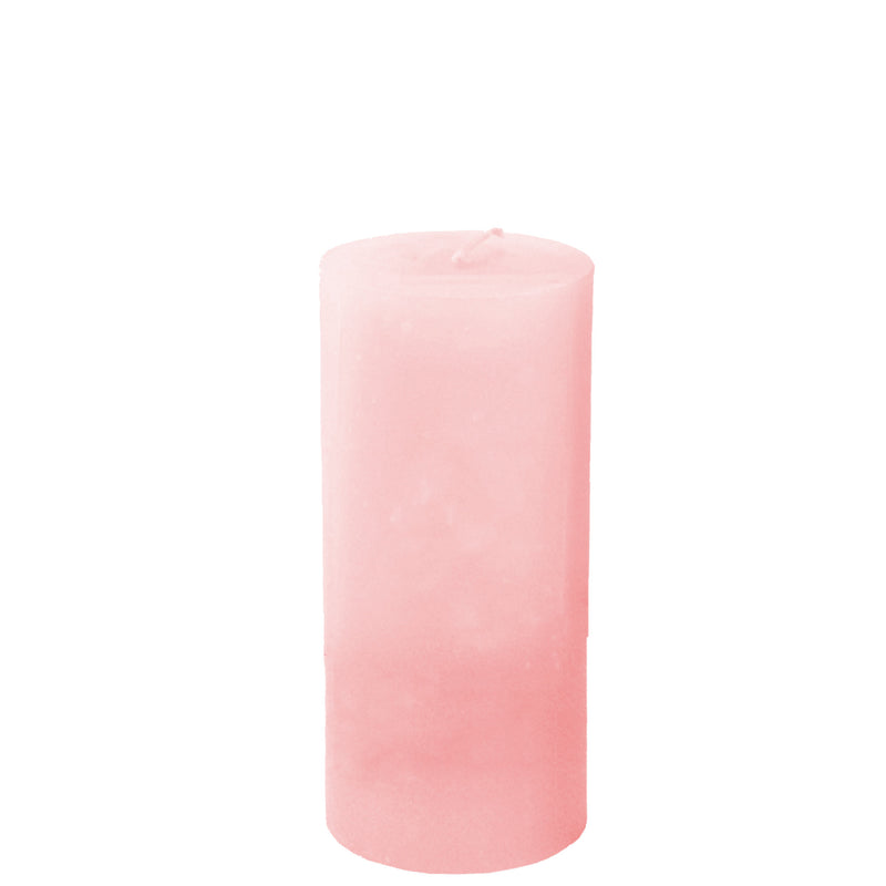 Rose Quartz Pillar Candle – Rhubarb & Strawberry or Unscented