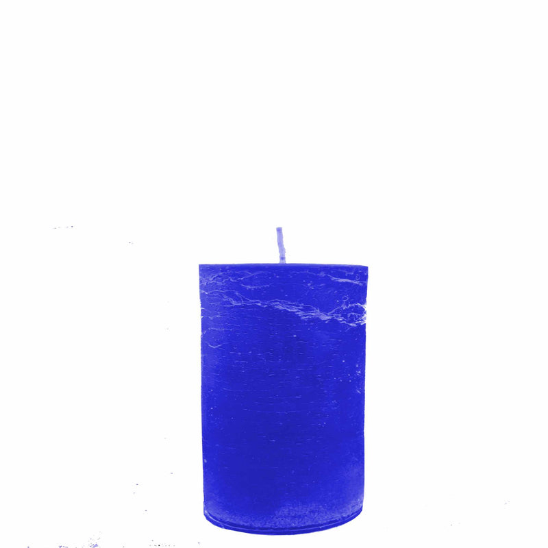 Royal Blue Pillar Candle – Patchouli or Unscented