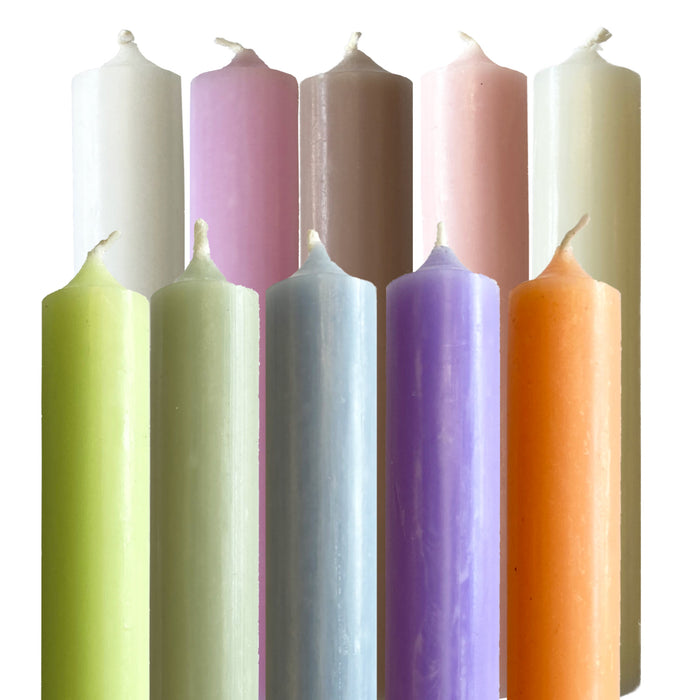 Dinner Candles, Regular x 10 Springtime Mix