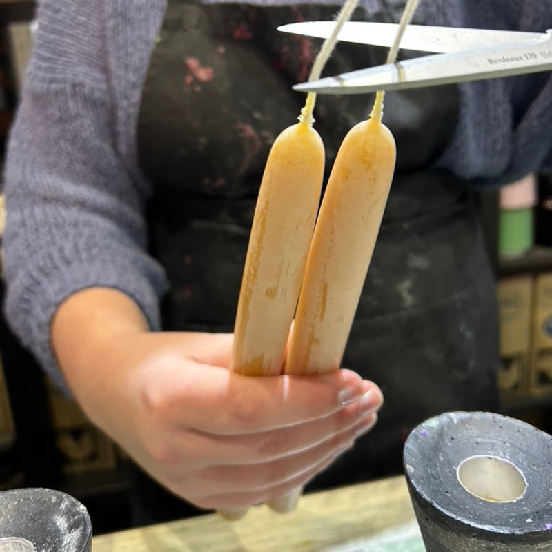 Make a Pair of Dipped Beeswax Candles