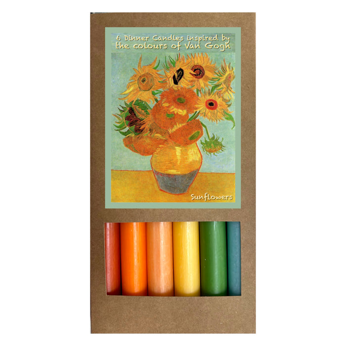 Candle Sets, van Gogh, Sunflowers in vase