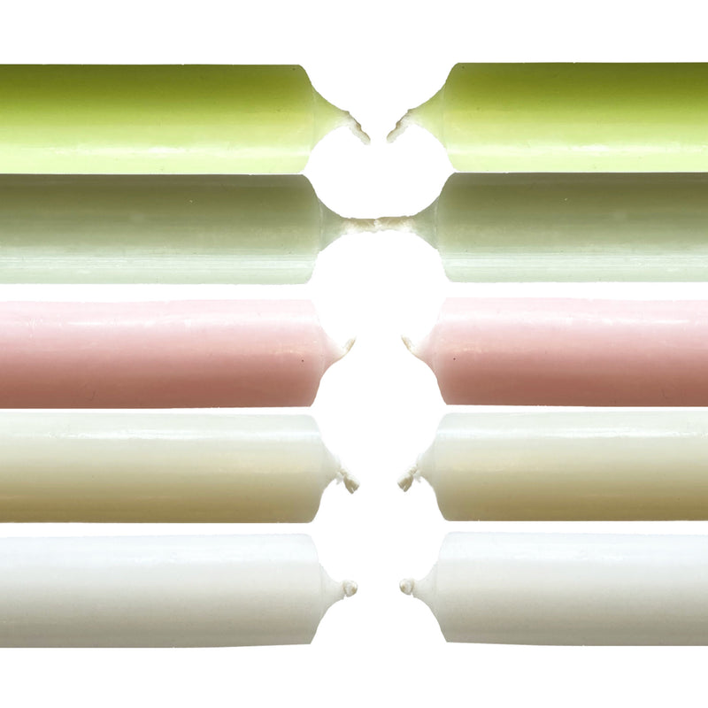 Tall Dinner Candles - Wedding Mix (Set of 10)