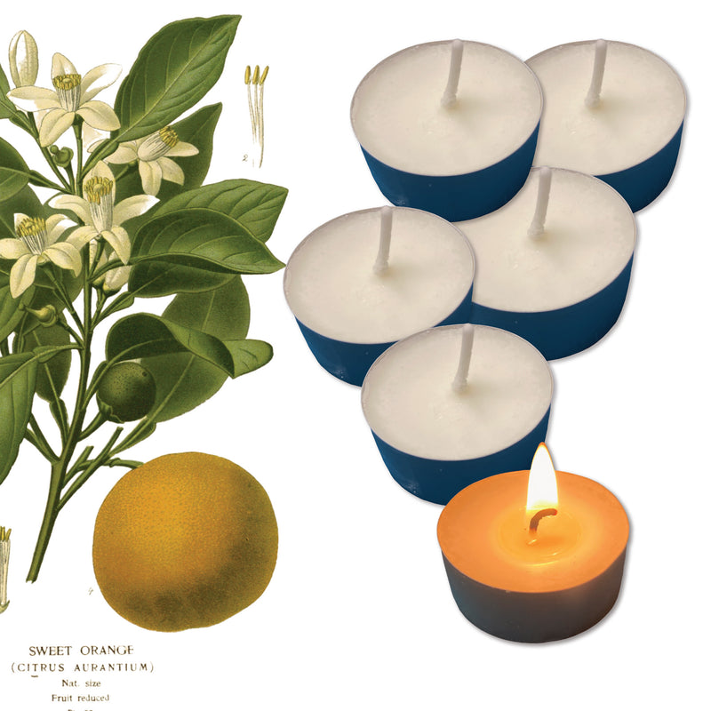 Orange Spice Handmade Scented Tealights - Pack of 6