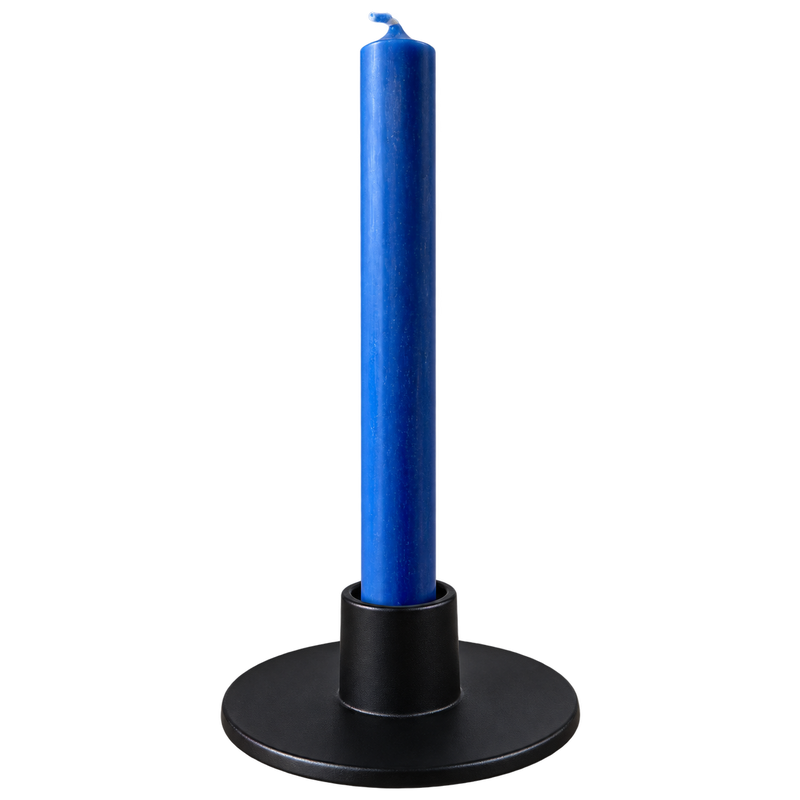 Small Black Metal Candle Holder for Ø13mm Candles – 50mm