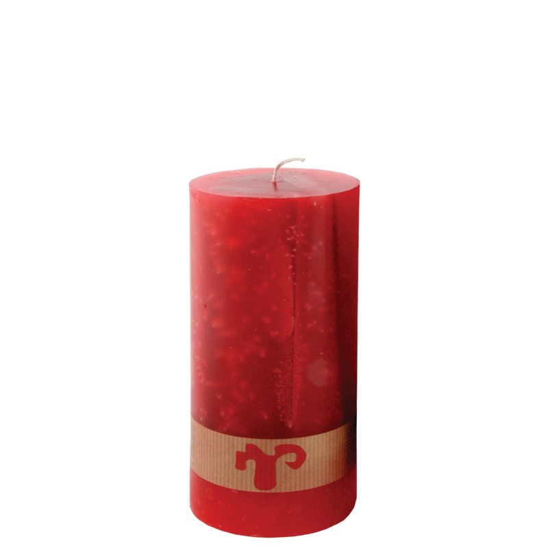 Red,  Pillar Candle