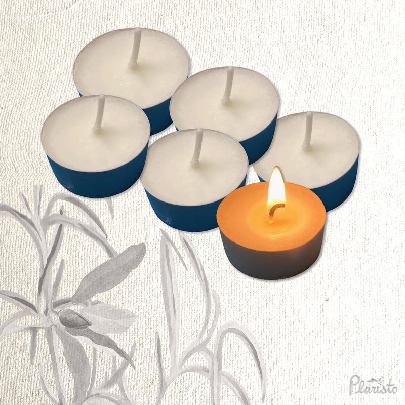 Signature Green Handmade Scented Tealights - Pack of 6