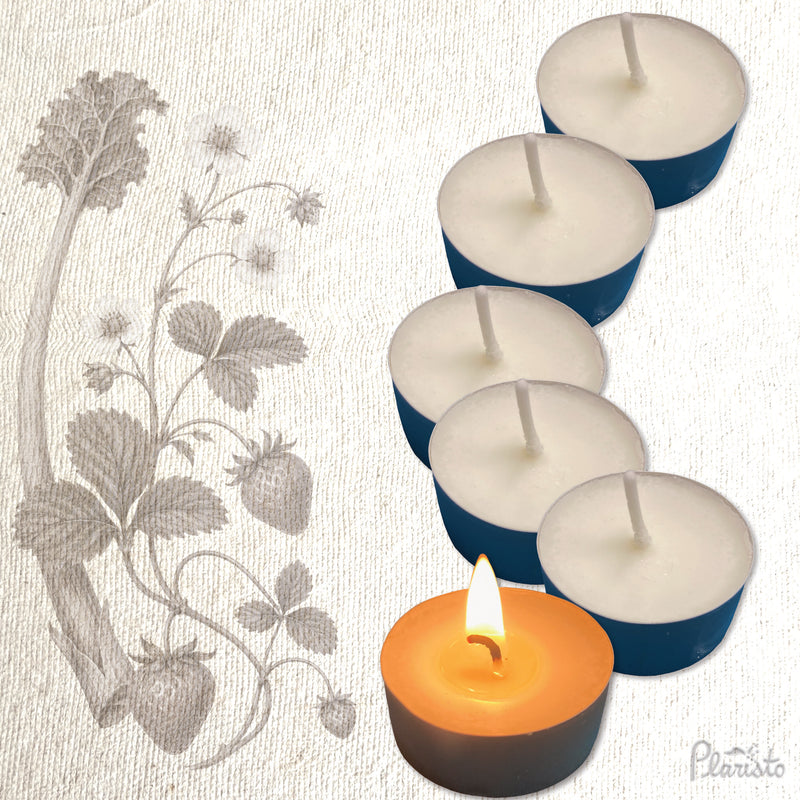 Strawberry Fields Handmade Scented Tealights - Pack of 6