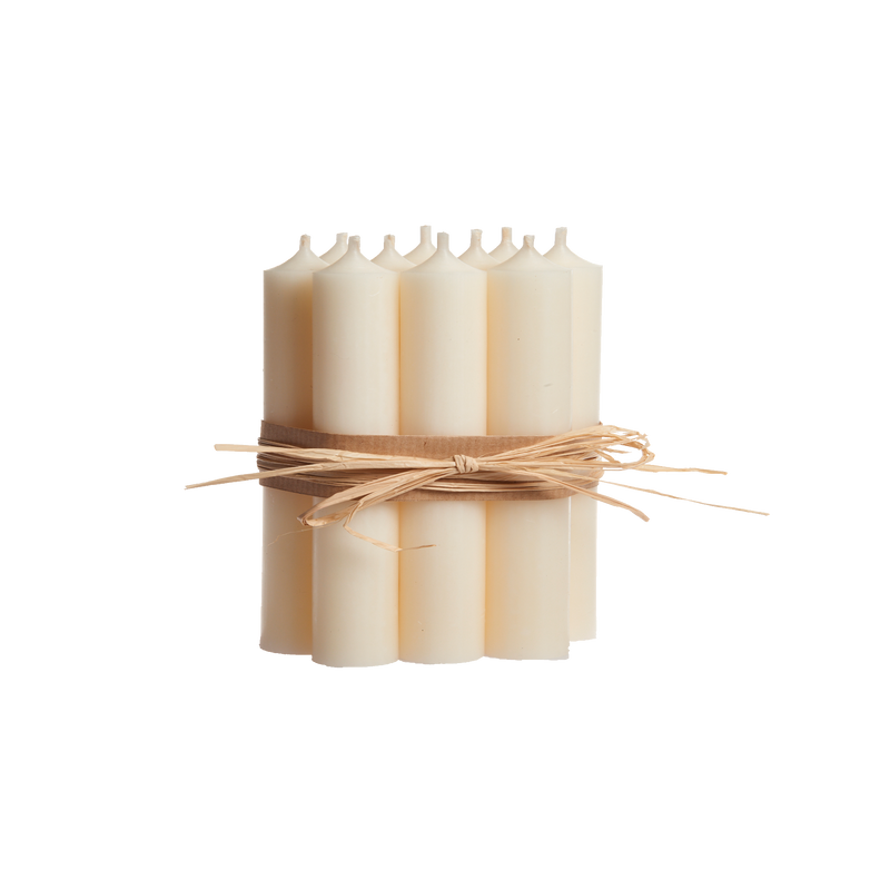Ivory, Short Dinner Candles