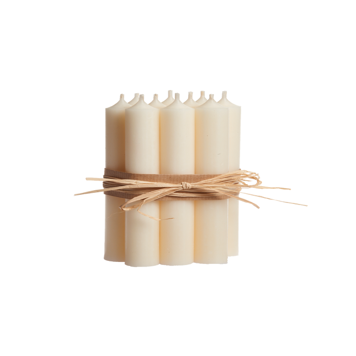Ivory, Short Dinner Candles