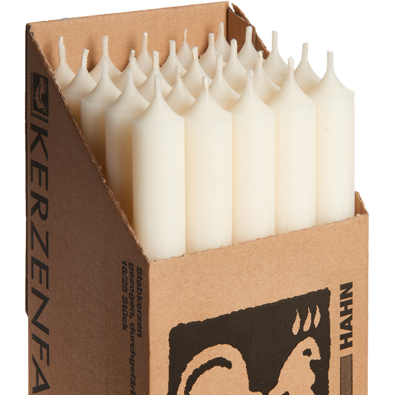 01-Ivory, Tall Dinner Candles