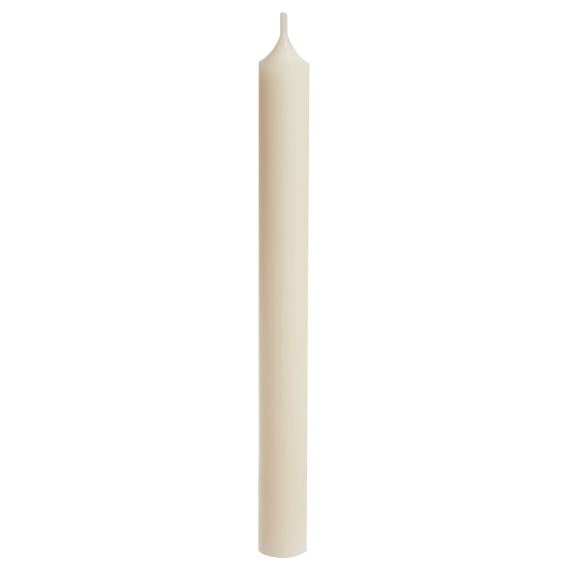 01-Ivory, Tall Dinner Candles