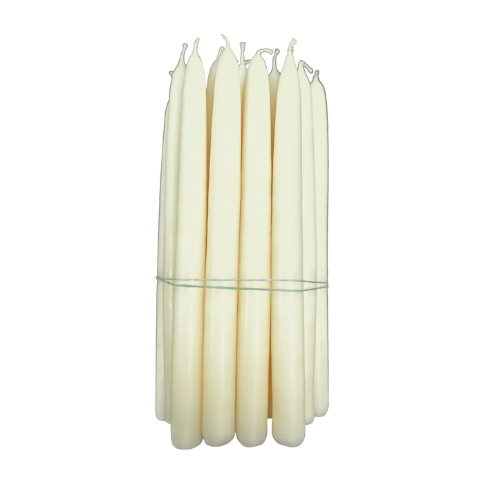 Ivory, Tapered Handmade Dinner Candles