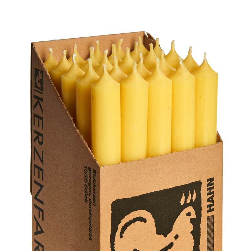 P03 Pastel Yellow, Regular Dinner Candles