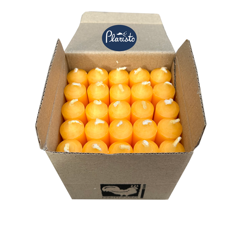 Yellow, Short Dinner Candles