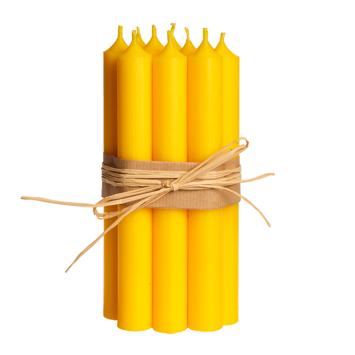 Yellow, Regular Dinner Candles