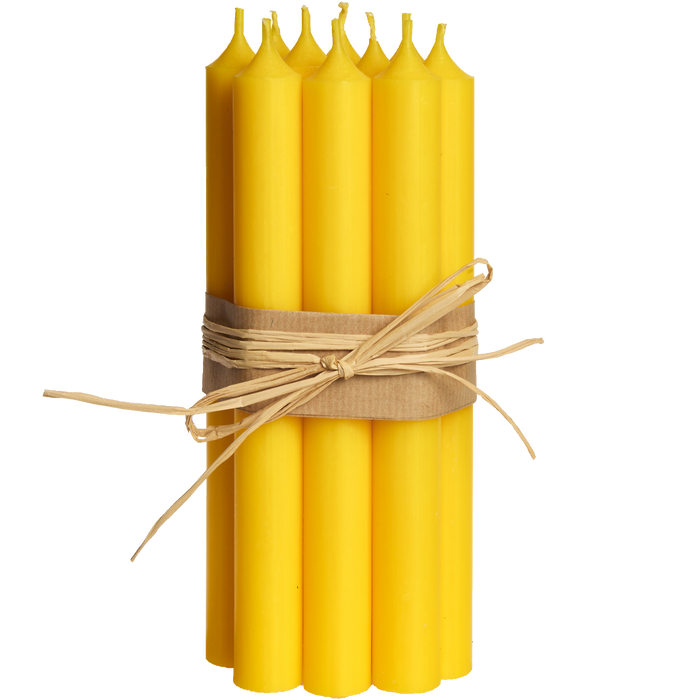 Yellow, Tall Dinner Candles