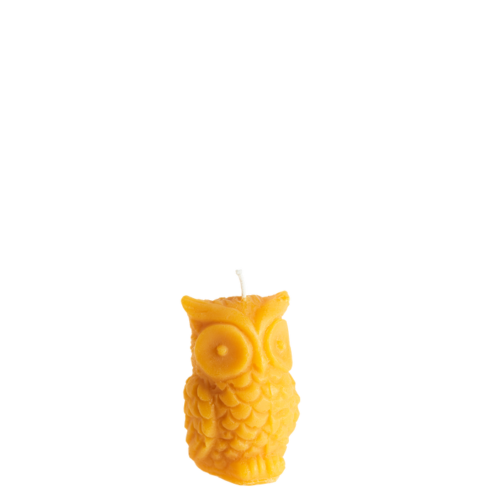 Beeswax Owl Candles