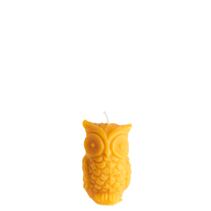 Beeswax Owl Candles