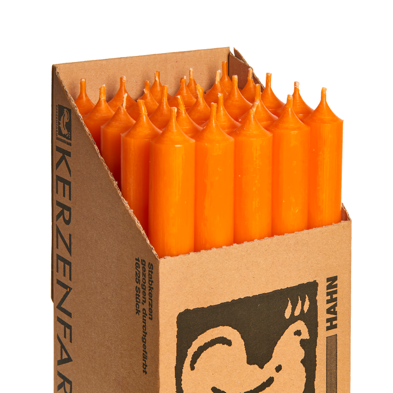 04 Orange, Regular Dinner Candles