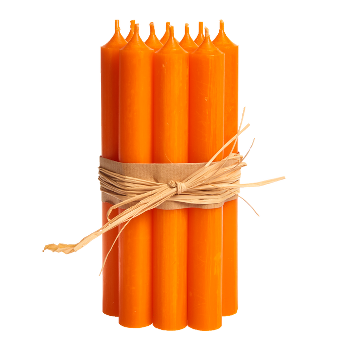 Orange, Regular Dinner Candles