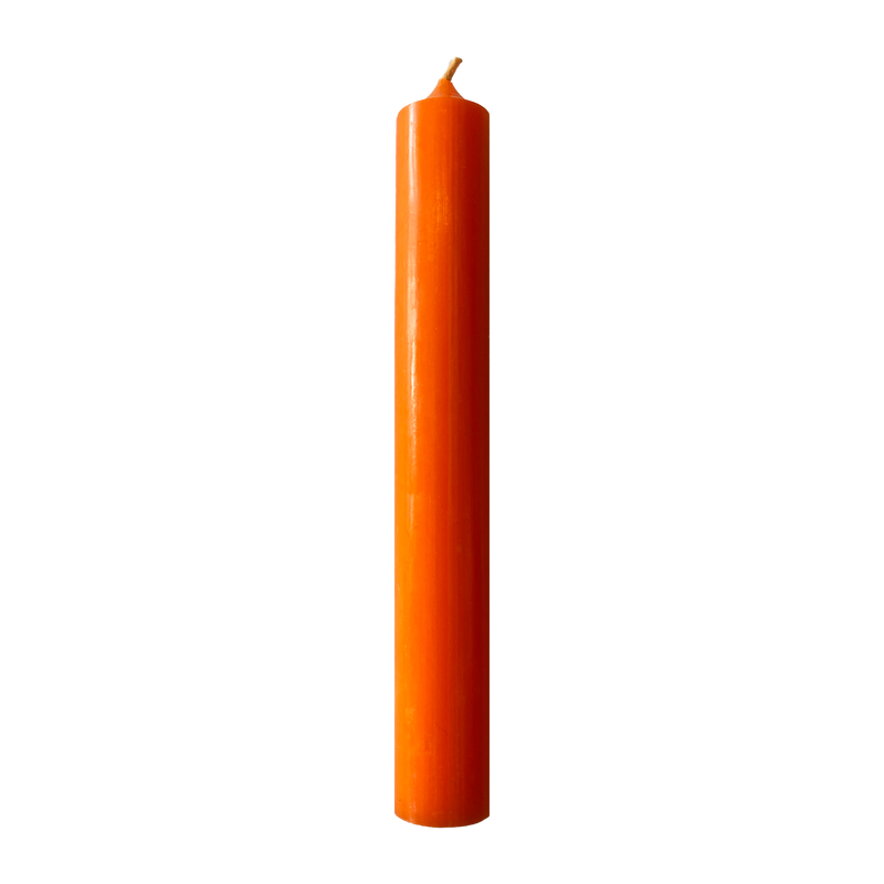 04 Orange, Regular Dinner Candles