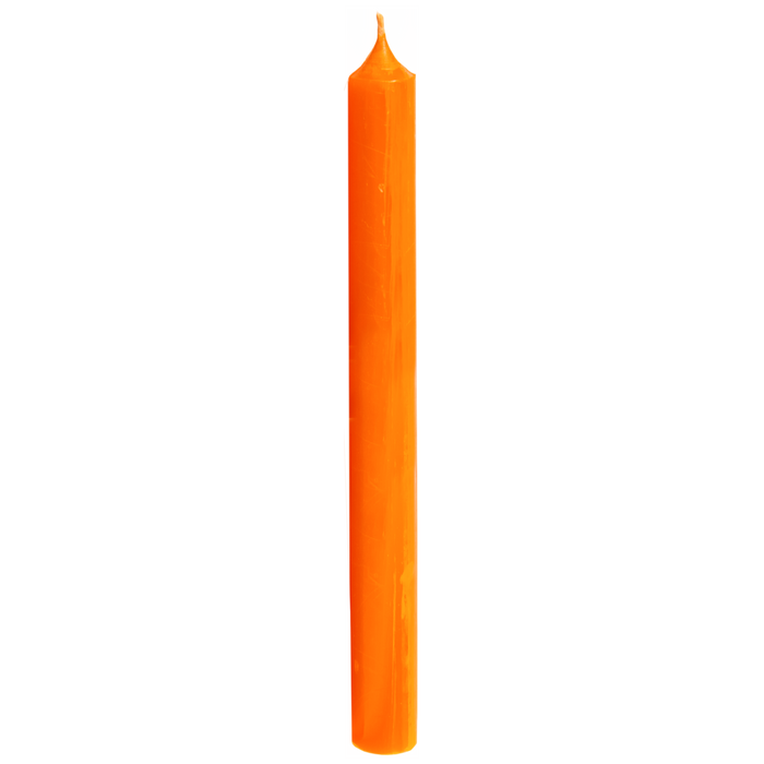 Orange, Tall Dinner Candles