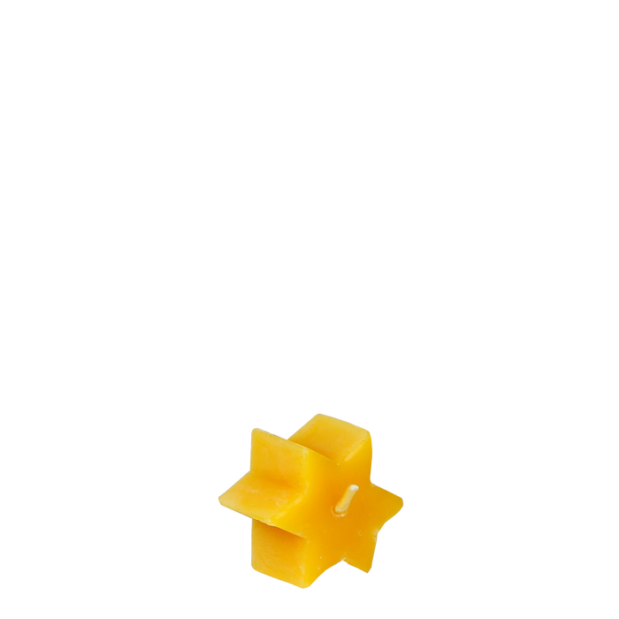 Beeswax Star Candles, small