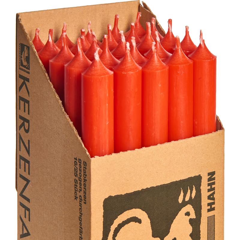 Tall Dinner Candles – Red (Drip-Free, 11.5h)