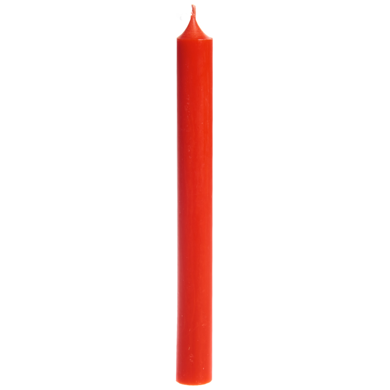 Tall Dinner Candles – Red (Drip-Free, 11.5h)