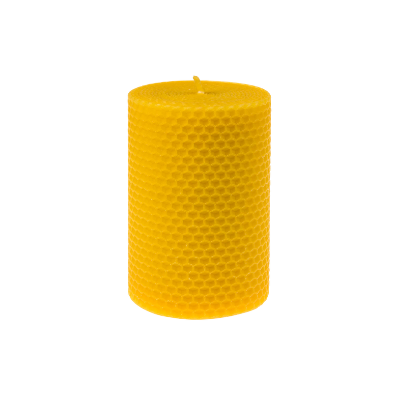 Honeycomb Beeswax Pillar Candles