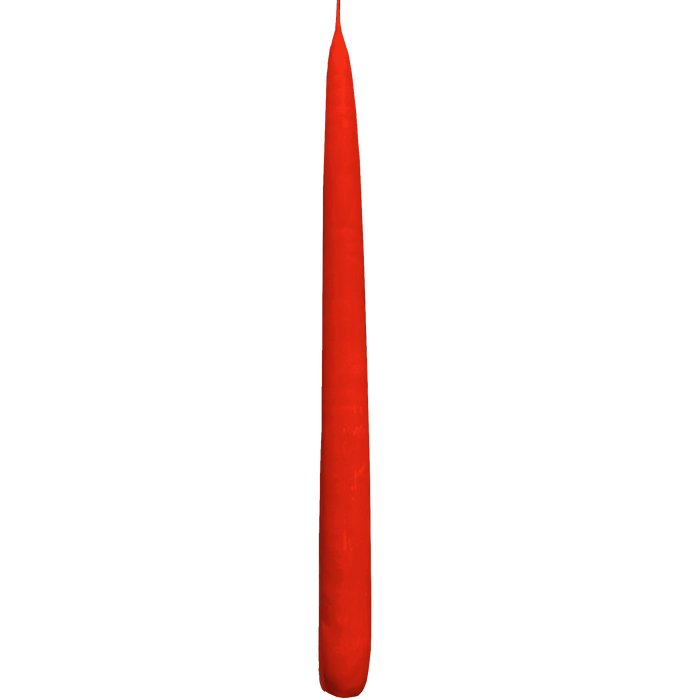 Vermillion Red Dinner Candles, Extra-Tall