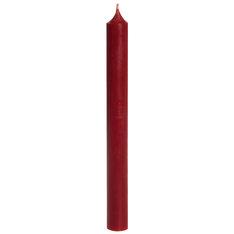 Tall Dinner Candles – Dark Red (Drip-Free, 11.5h)