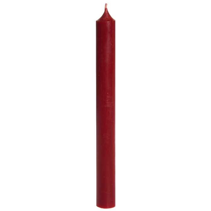 Dark Red, Tall Dinner Candles