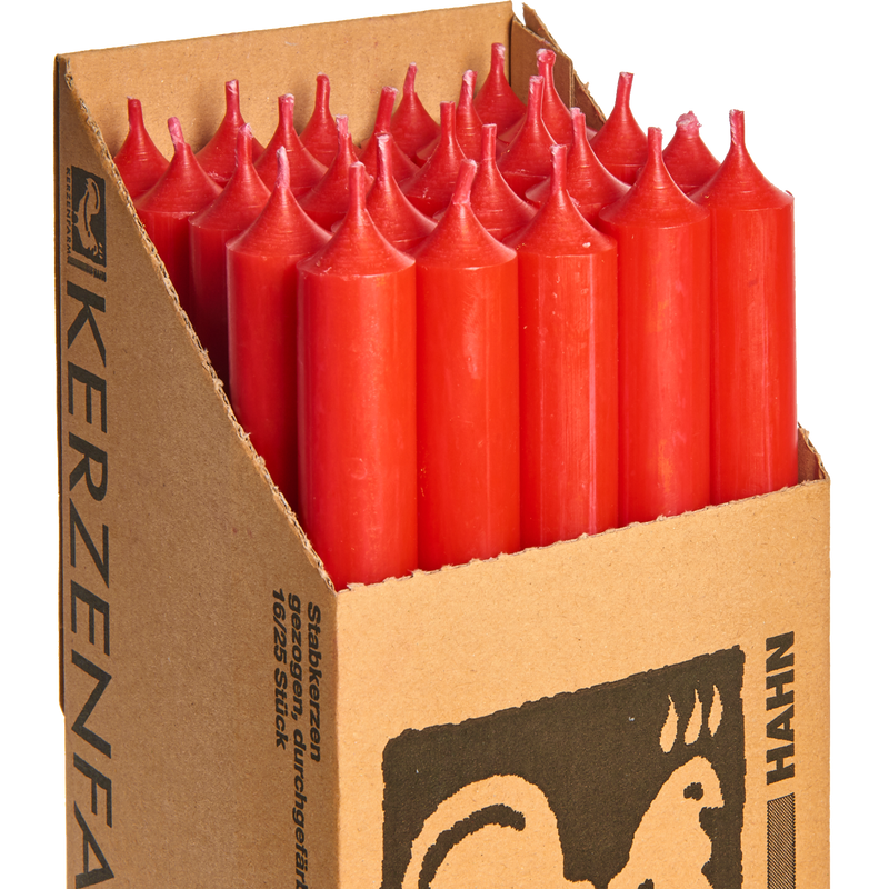 Tall Dinner Candles – Christmas Red(Drip-Free, 11.5h)