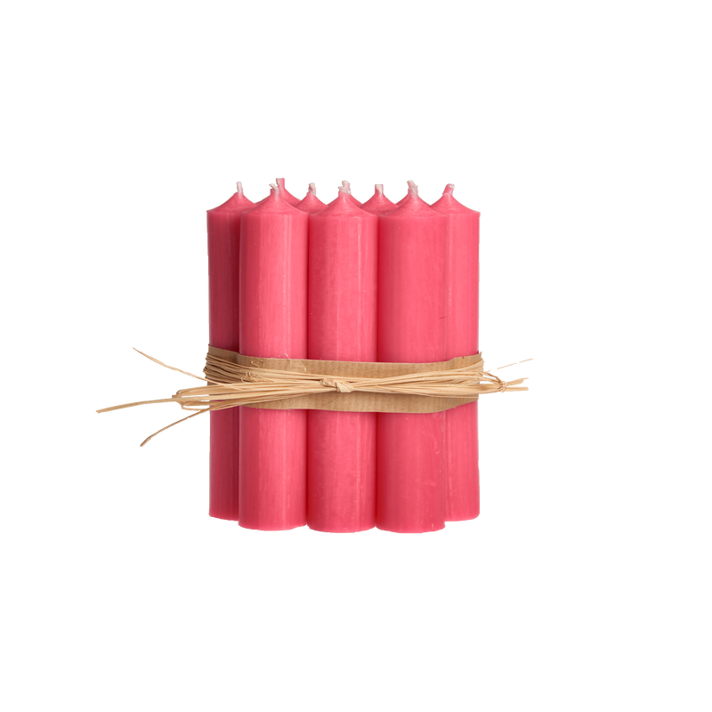 Pink, Short Dinner Candles