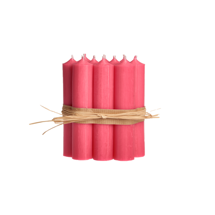 Pink, Short Dinner Candles