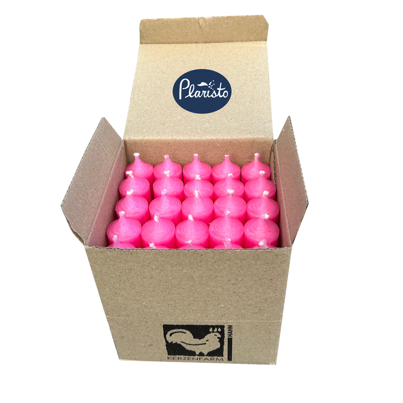 Pink, Short Dinner Candles