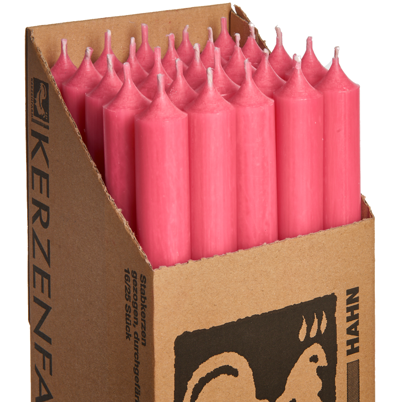 Tall Dinner Candles – Pink (Drip-Free, 11.5h)