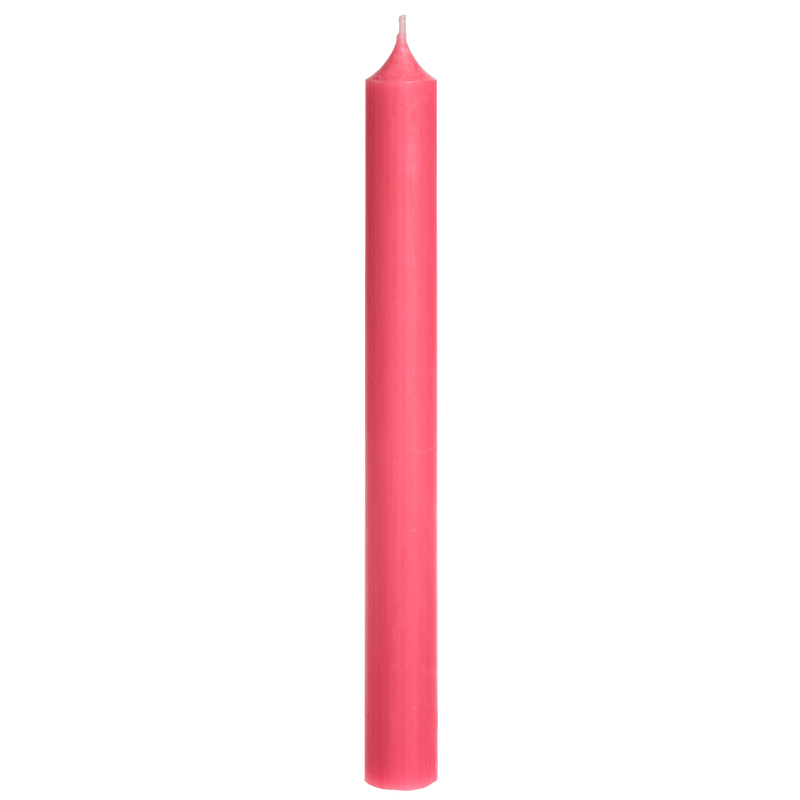 Tall Dinner Candles – Pink (Drip-Free, 11.5h)