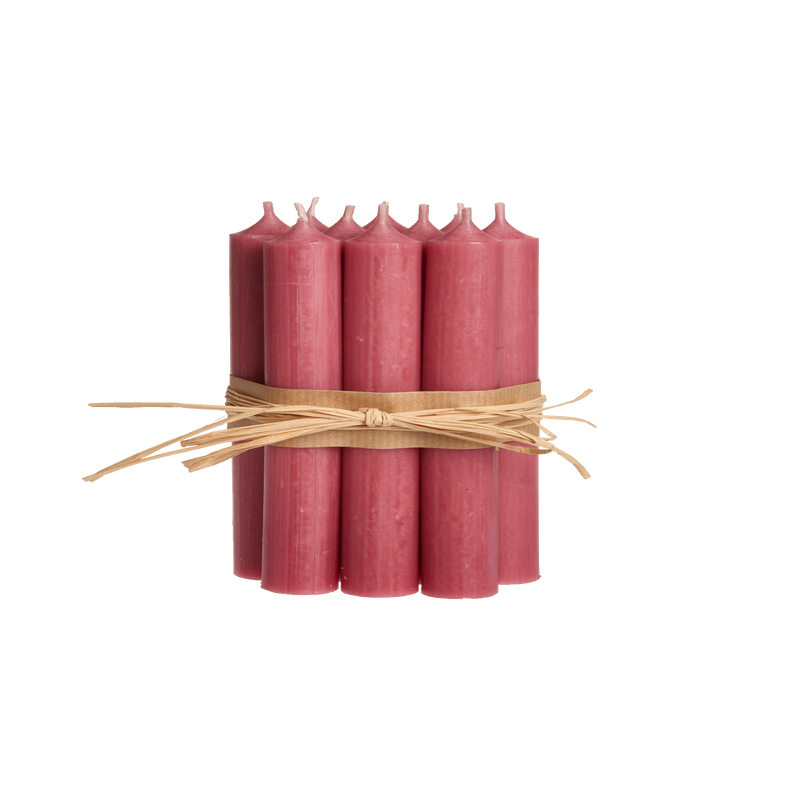 Old Rose, Short Dinner Candles