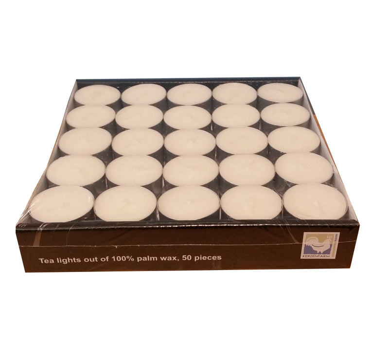 Vegetable Wax Tealights, Pack of 50